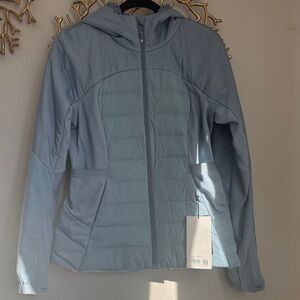 NWT Lululemon Athletica Down for It All Jacket size 10 Concrete Blue